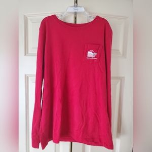 Vineyard Vines Girls Christmas Long-sleeved shirt, size 14